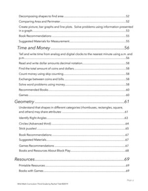 Wild Math Curriculum: Third Grade | Wild Learning