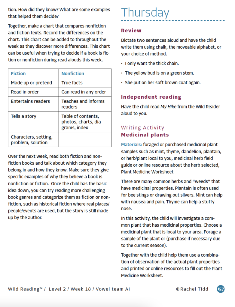 Wild Reading Level Two Curriculum | Wild Learning